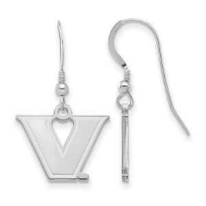 Sterling Silver Vanderbilt University Small Dangle Earrings